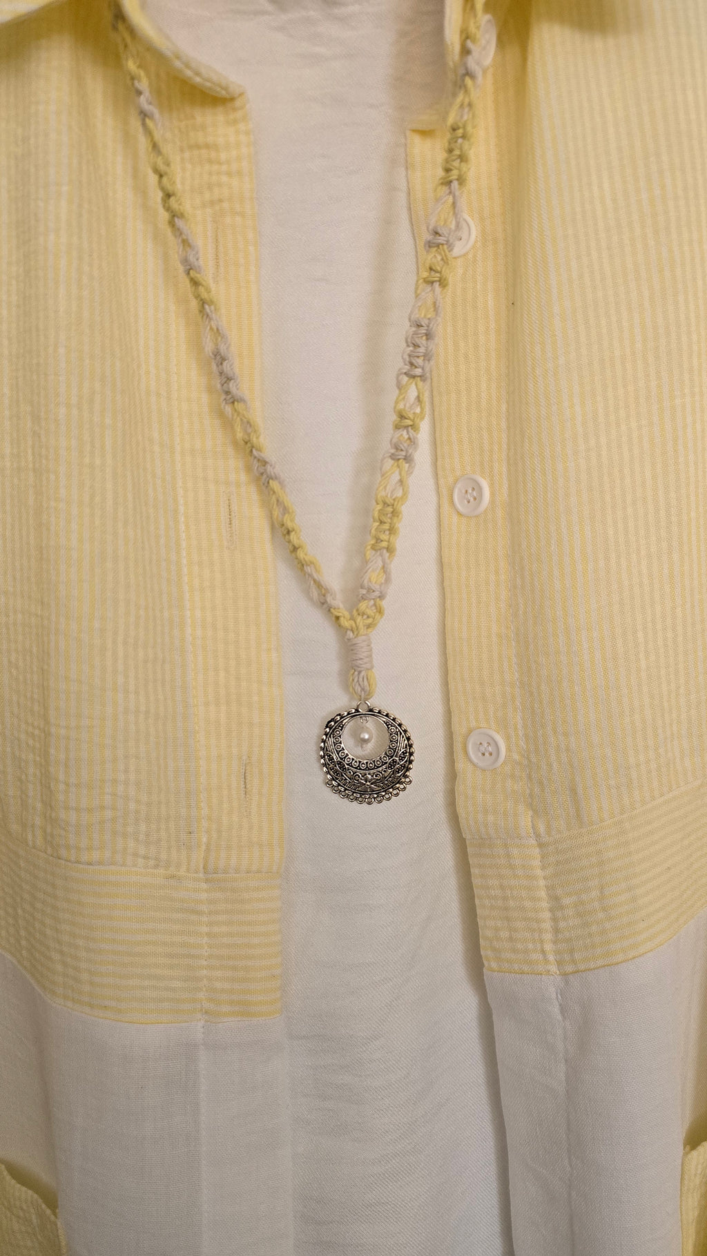 كارديجان كتان مغسول    Washed Linen Cardigan