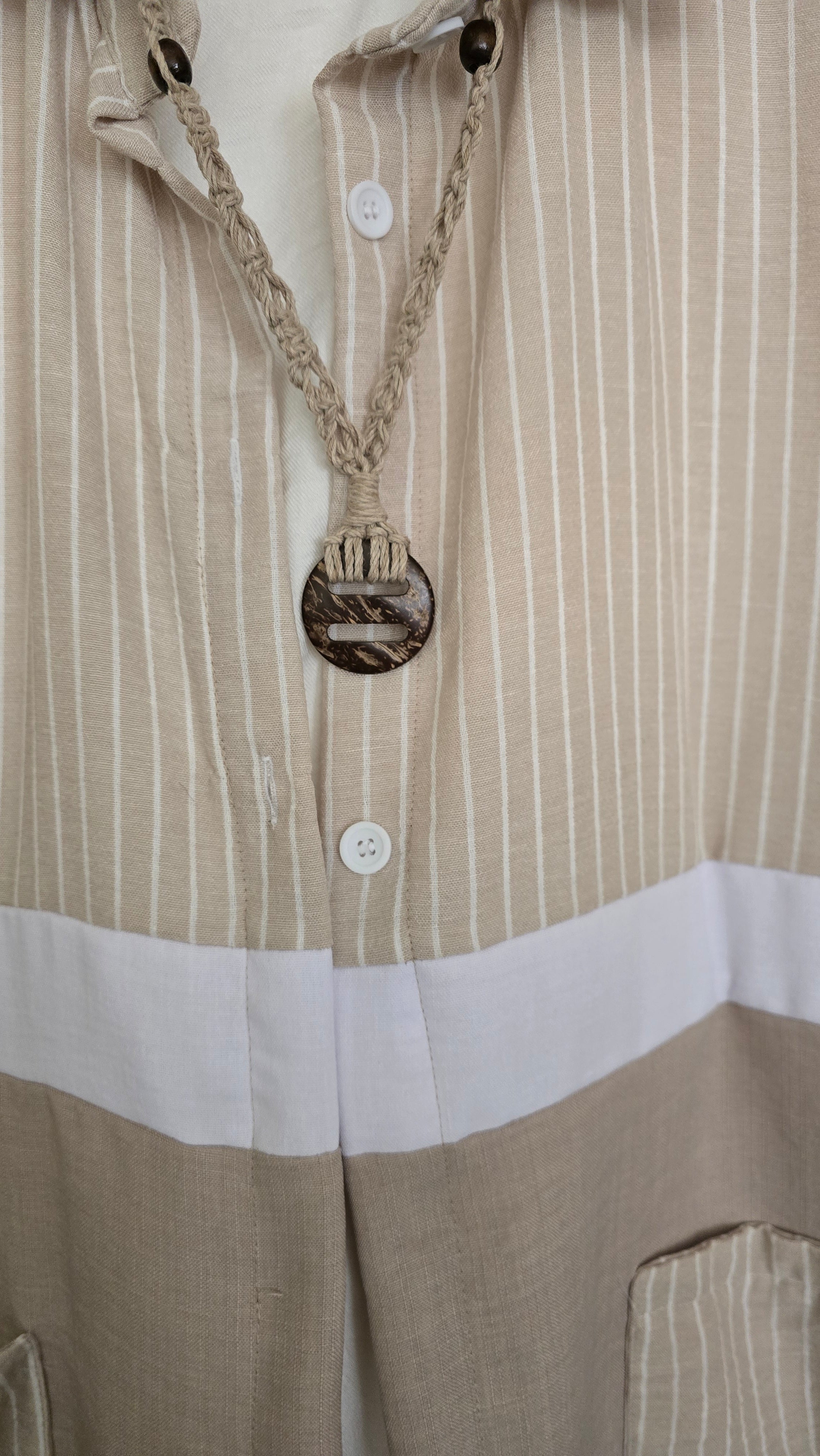 كارديجان كتان مغسول    Washed Linen Cardigan