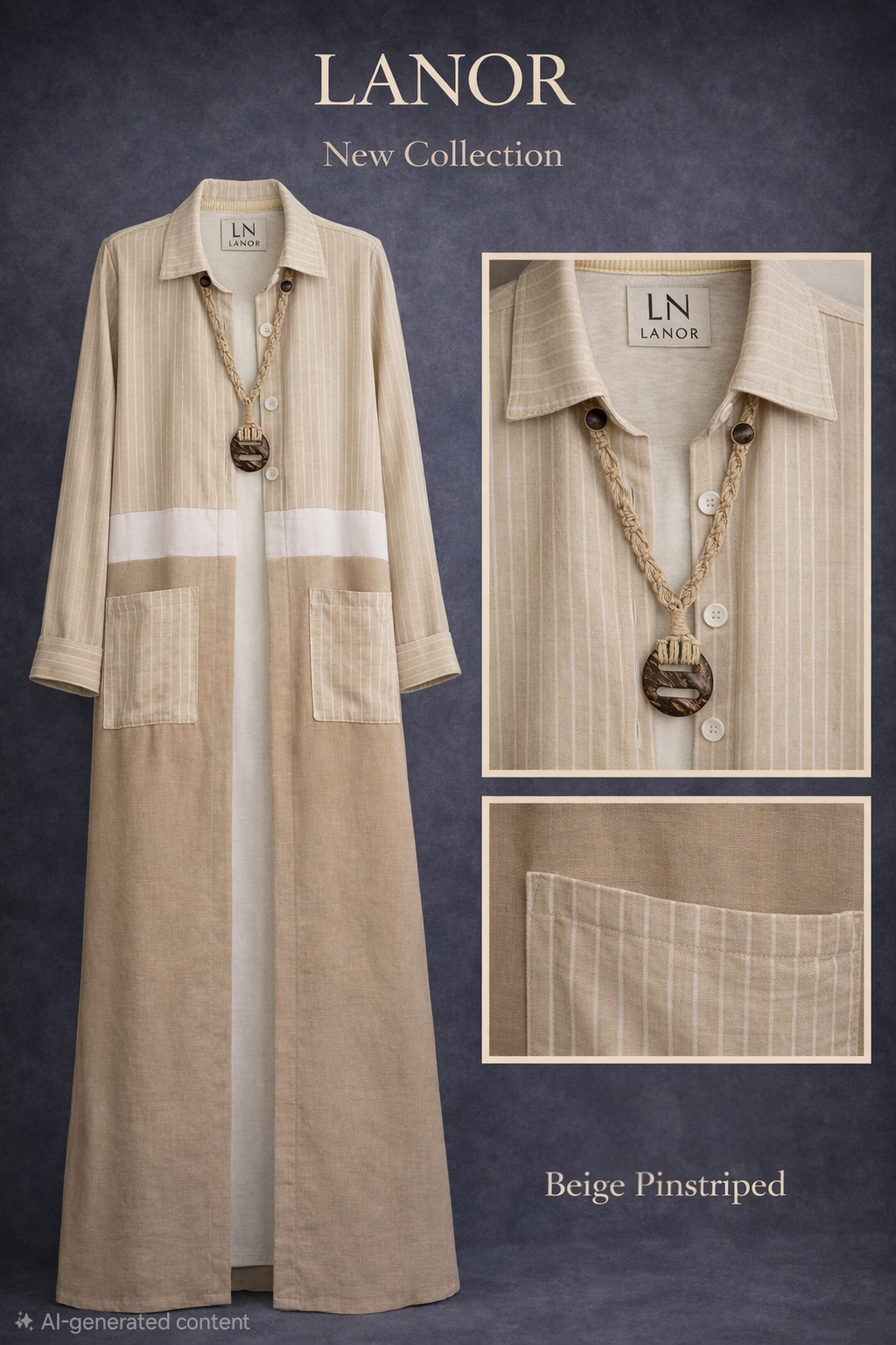 كارديجان كتان مغسول    Washed Linen Cardigan