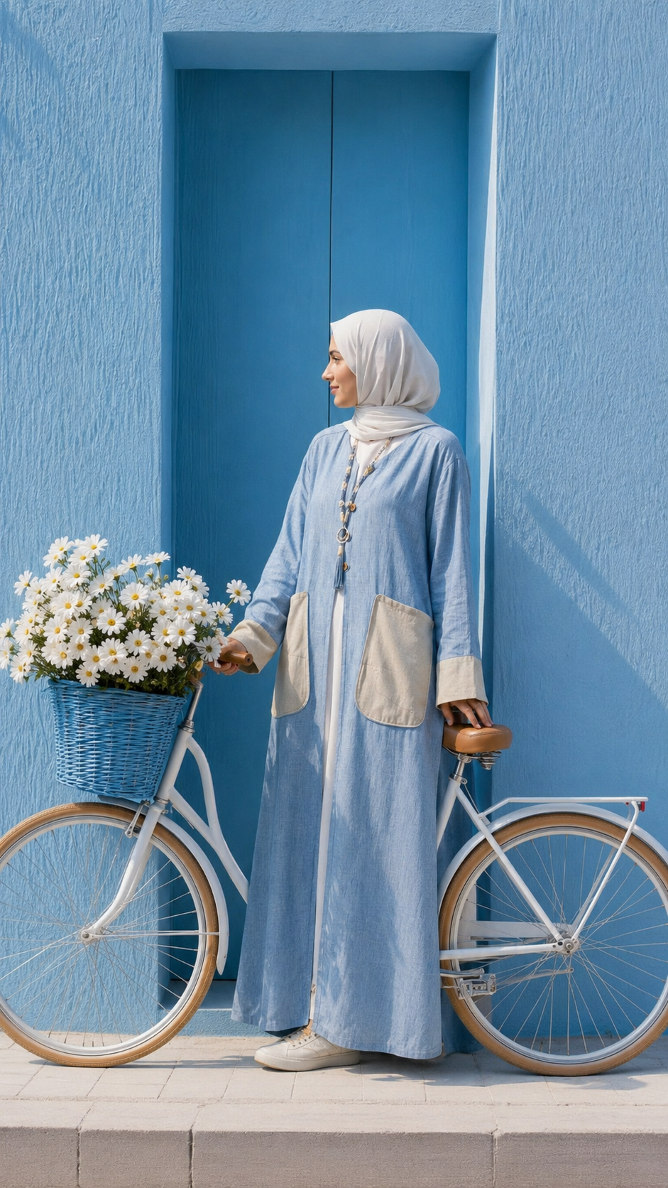 Classic Abaya with hand made details