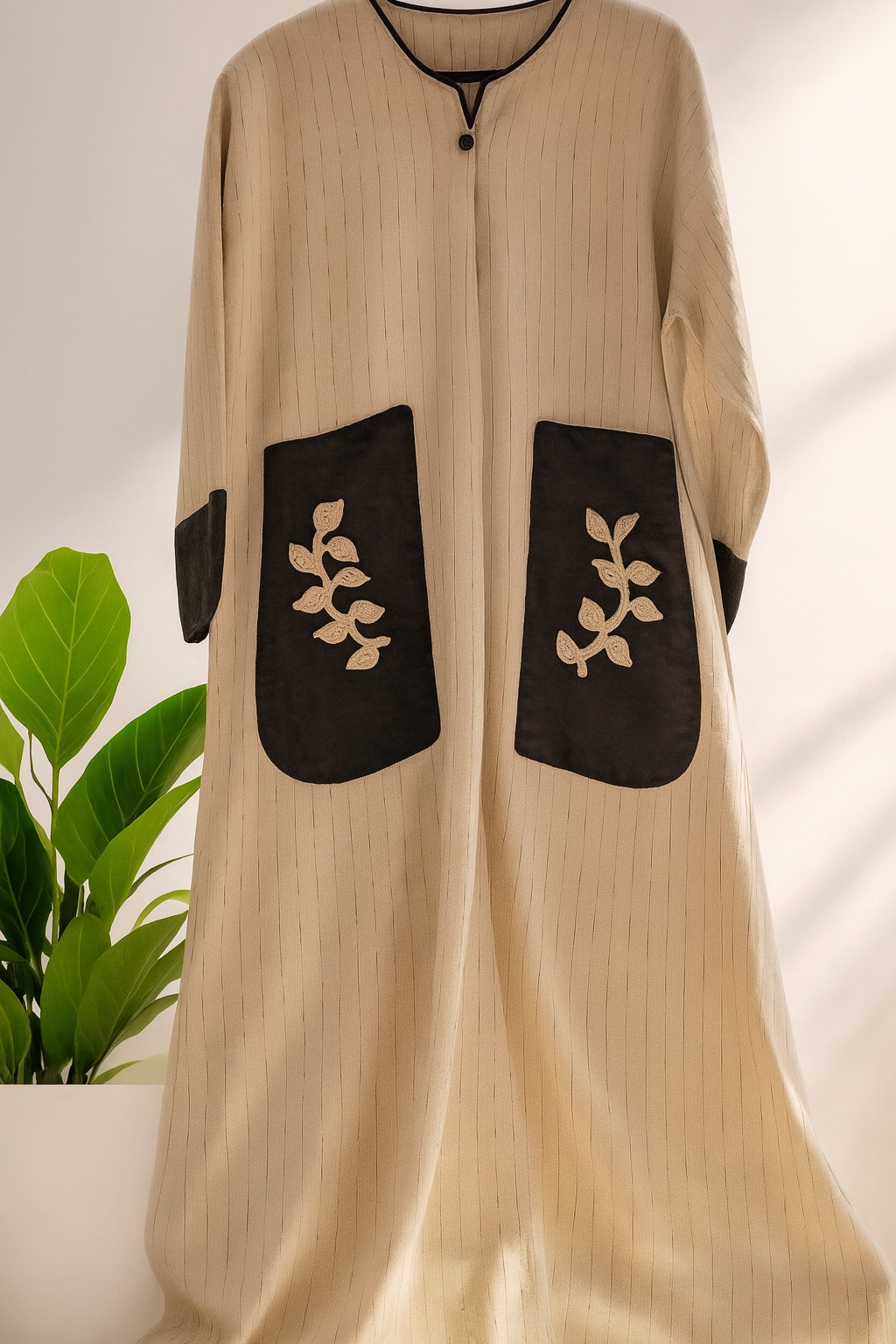 Classic Abaya with hand made details