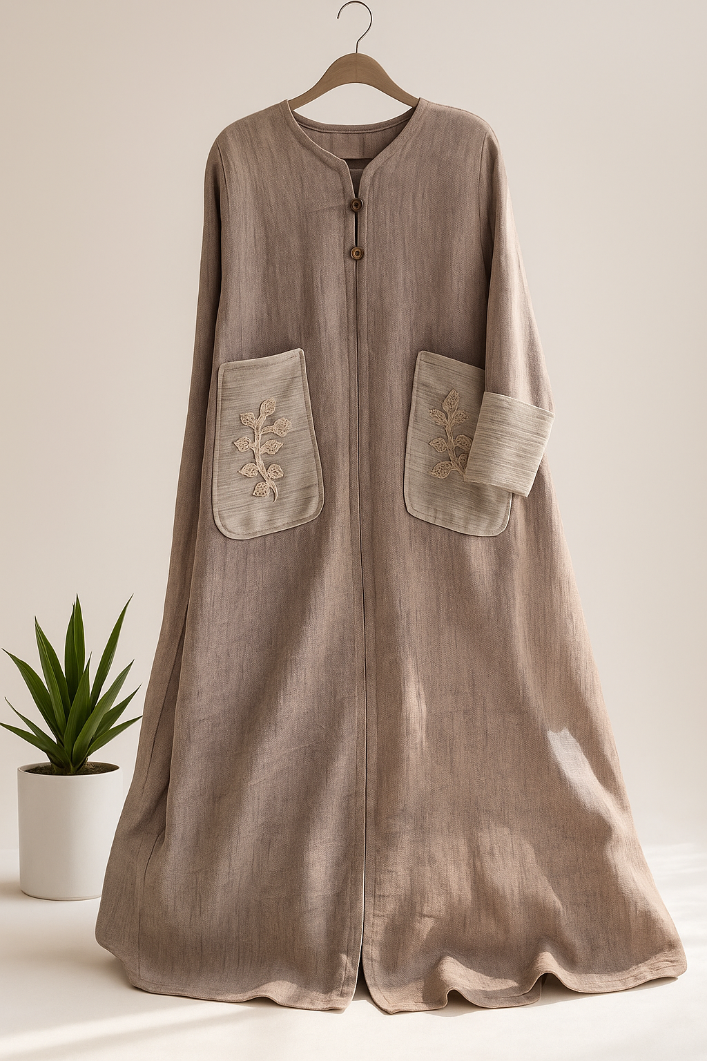 Classic Abaya with hand made details