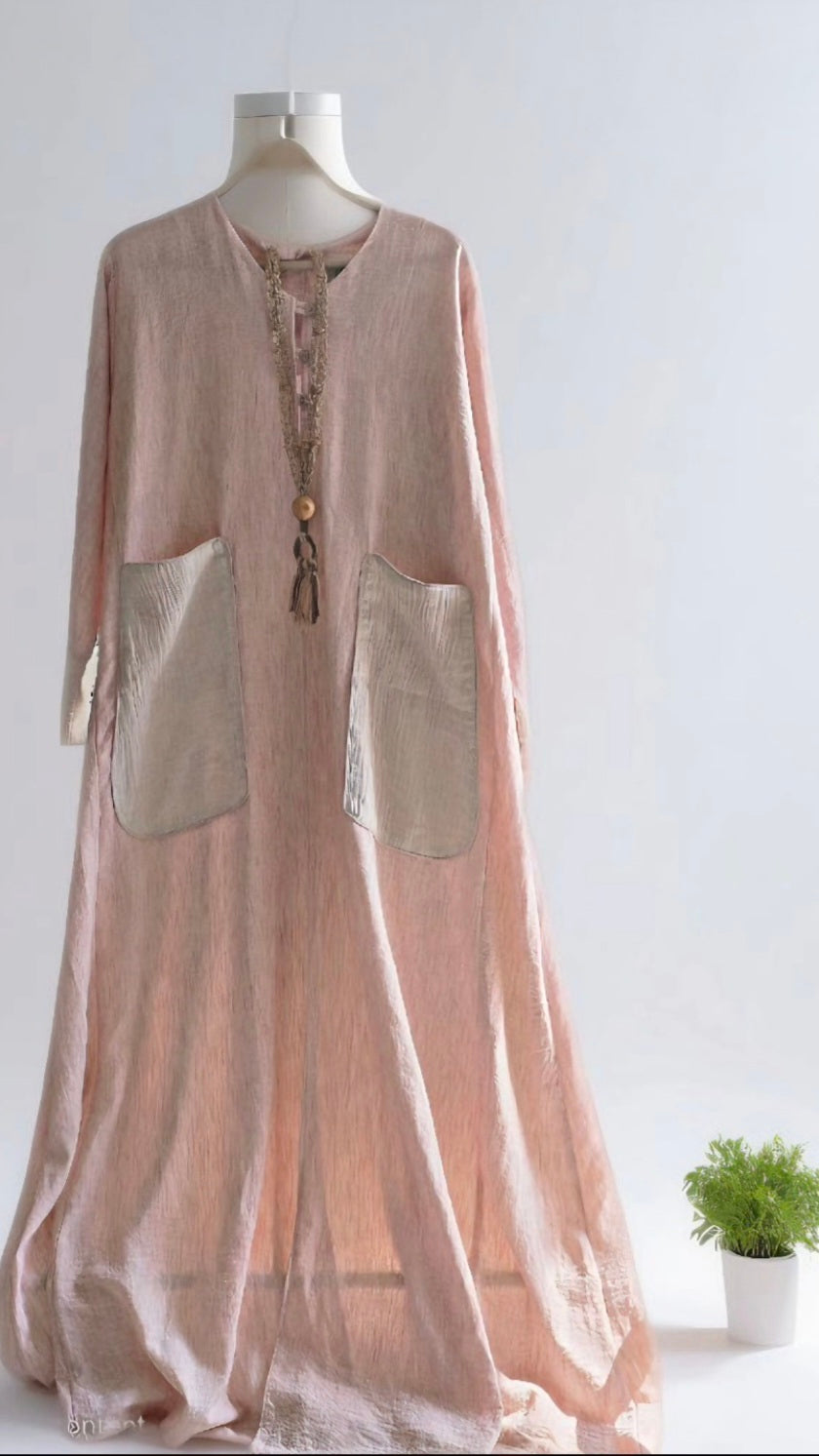 Classic Abaya with hand made details