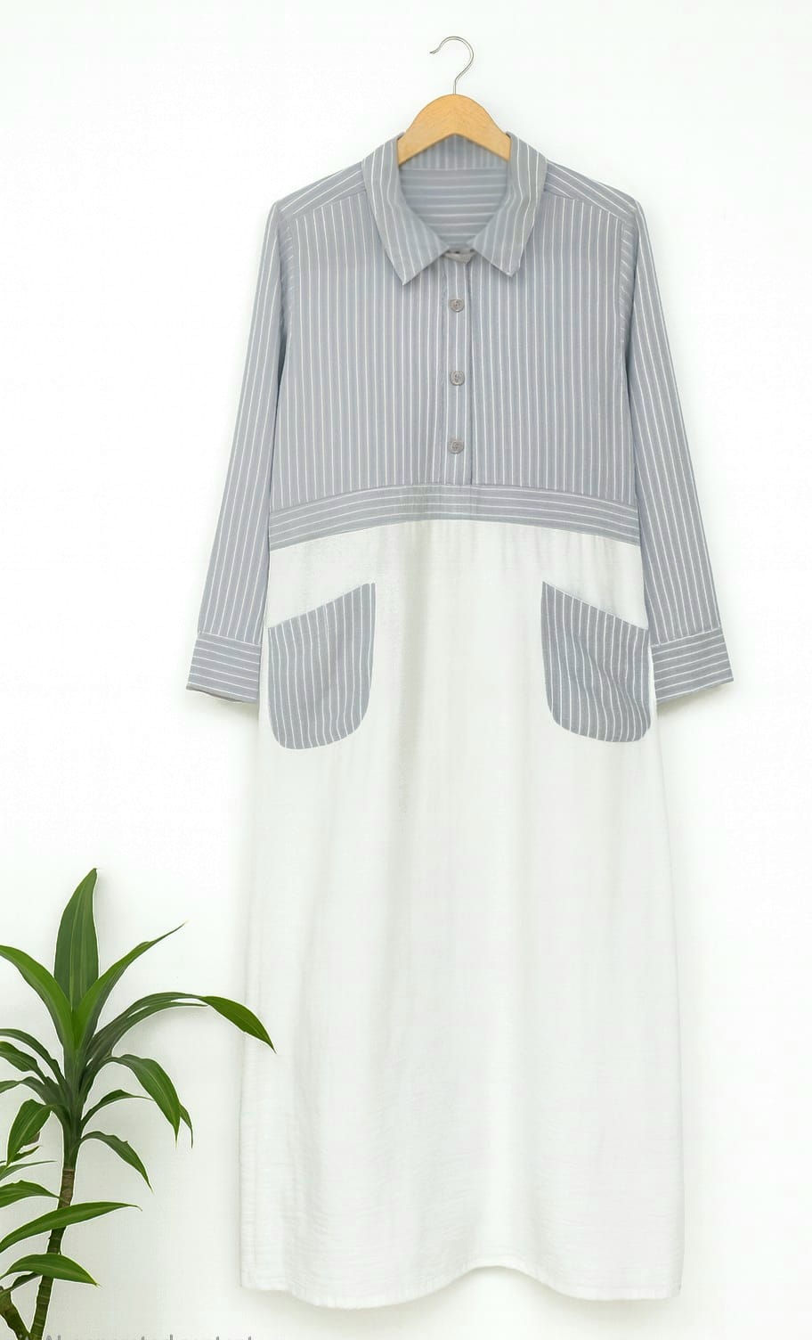 Everyday Dress with necklace _ فستان يومي بلمسة راقية مع عقد