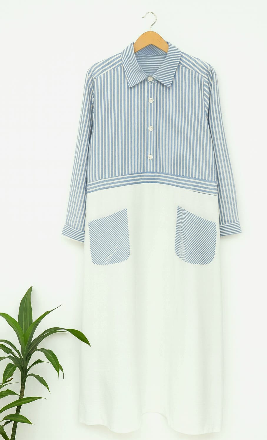 Everyday Dress with necklace _ فستان يومي بلمسة راقية مع عقد