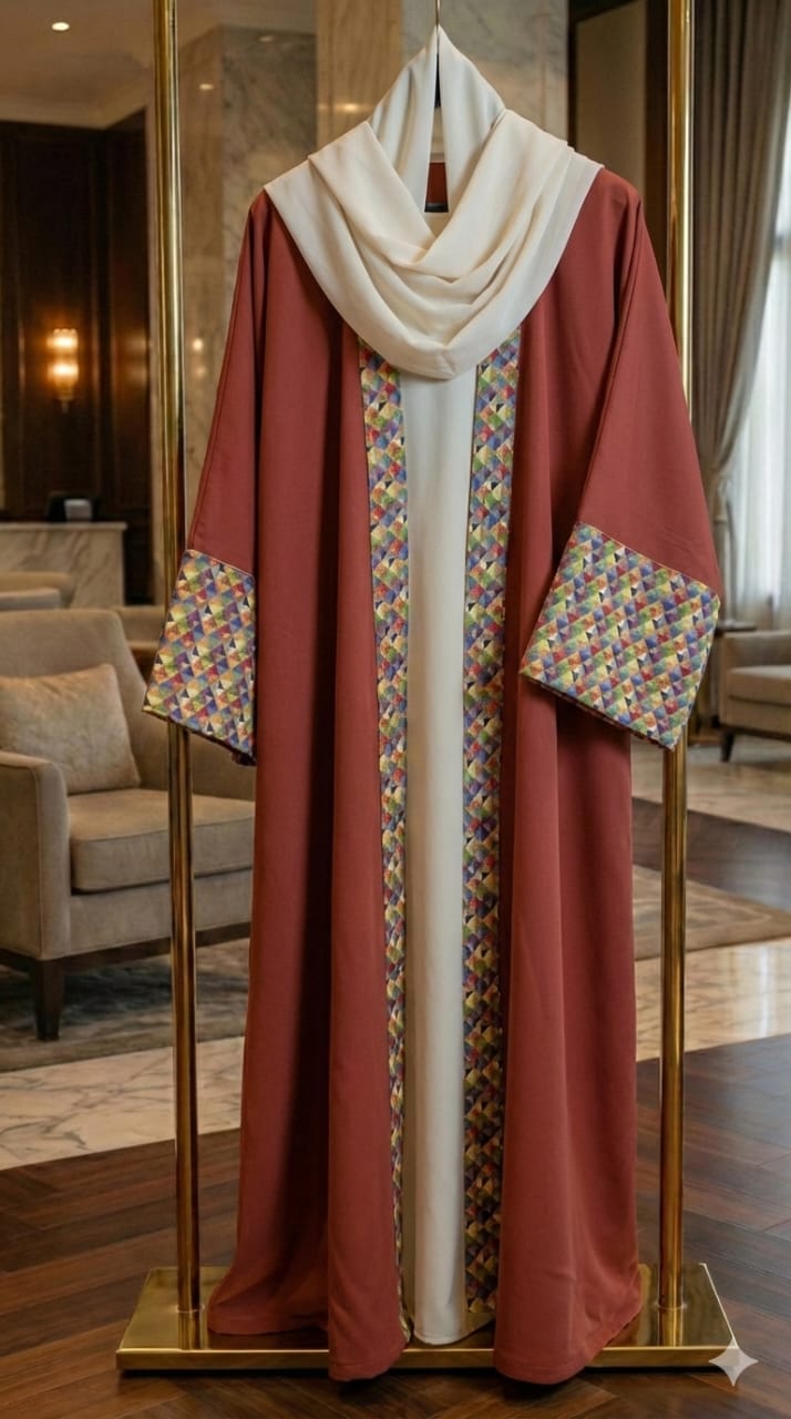 Elegant TR Kaftan (Free Macramé Belt Included قفطان  راقي (+ حزام مكرمية هدية)