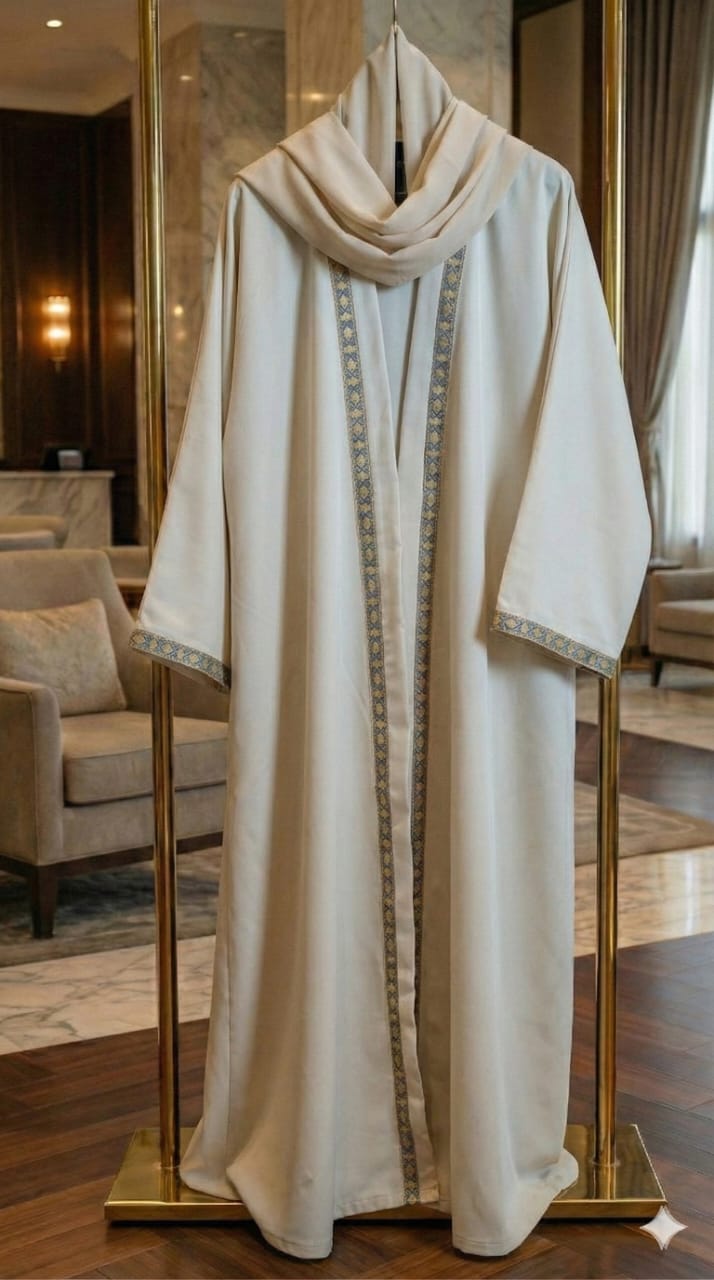 TR Kaftan with Free Handmade Macramé Belt قفطان "TR" راقي مع حزام مكرمية هاند ميد (هدية)