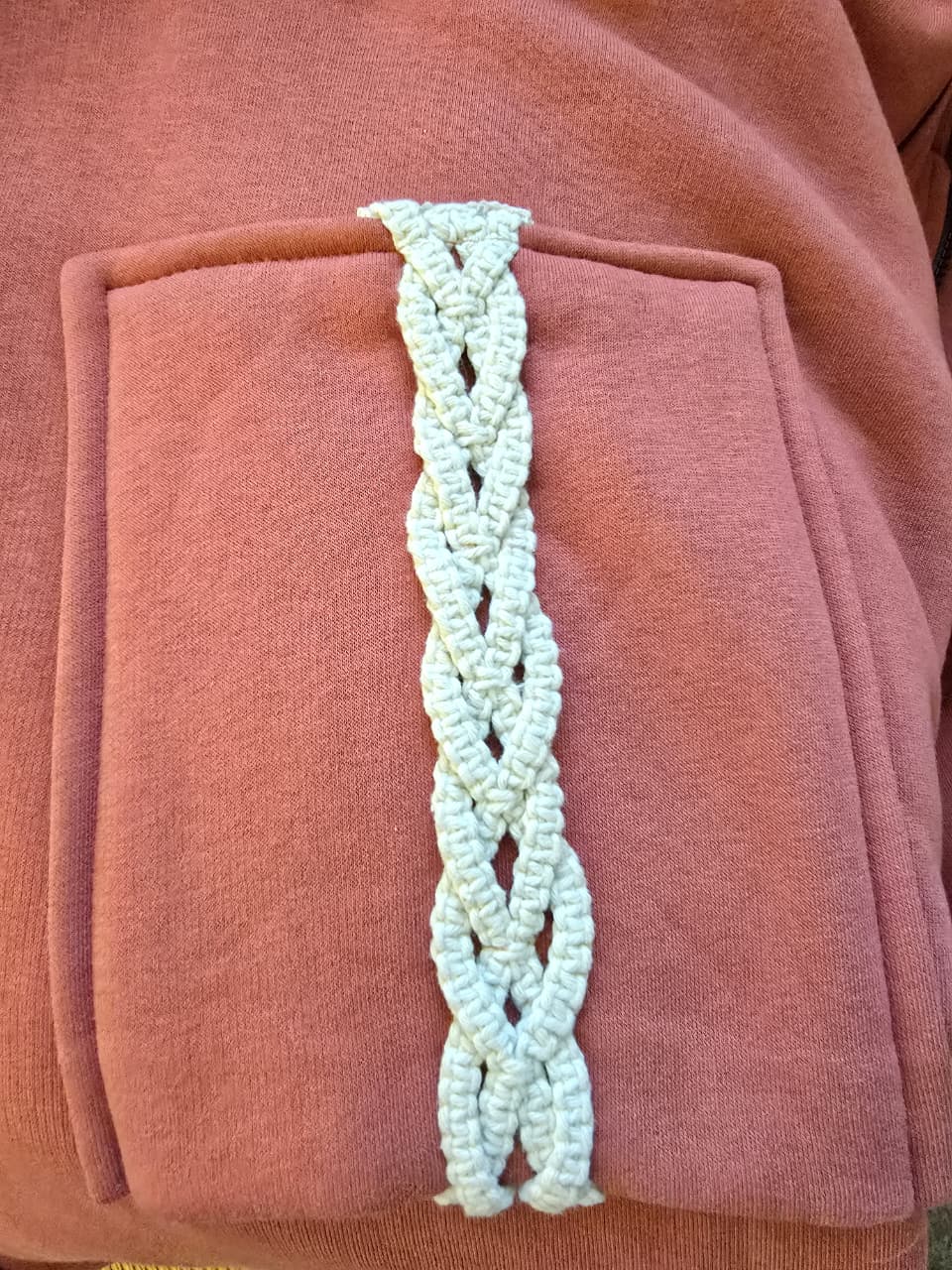 Hooded cardigan handmade details