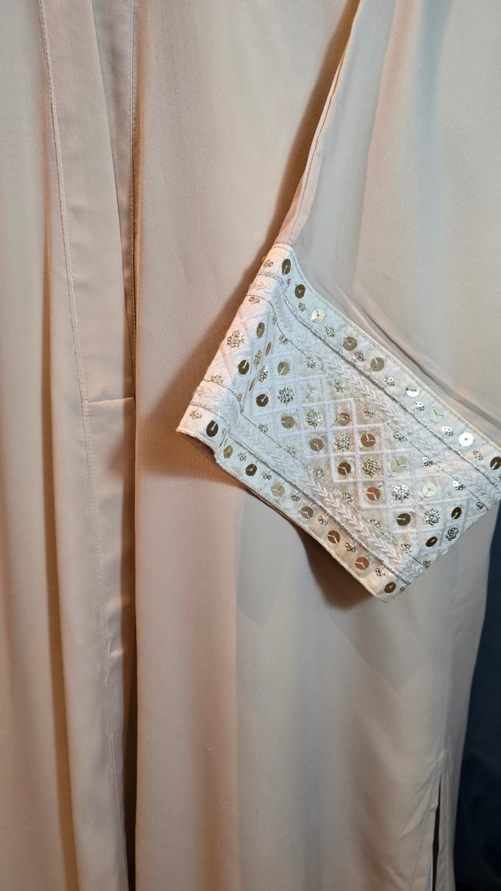 Open  Kaftan with Free Macramé Belt قفطان مفتوح مع حزام مكرميةهدية