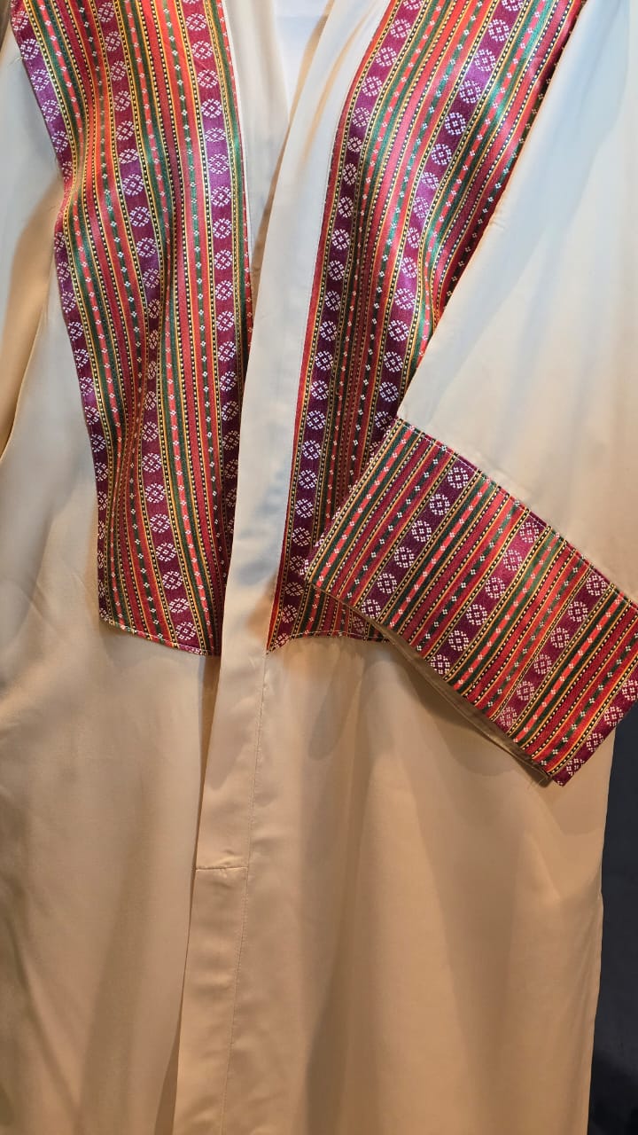 قفطان فاخر مع البروكار Premium TR &amp; Brocade Open-Front Kaftan