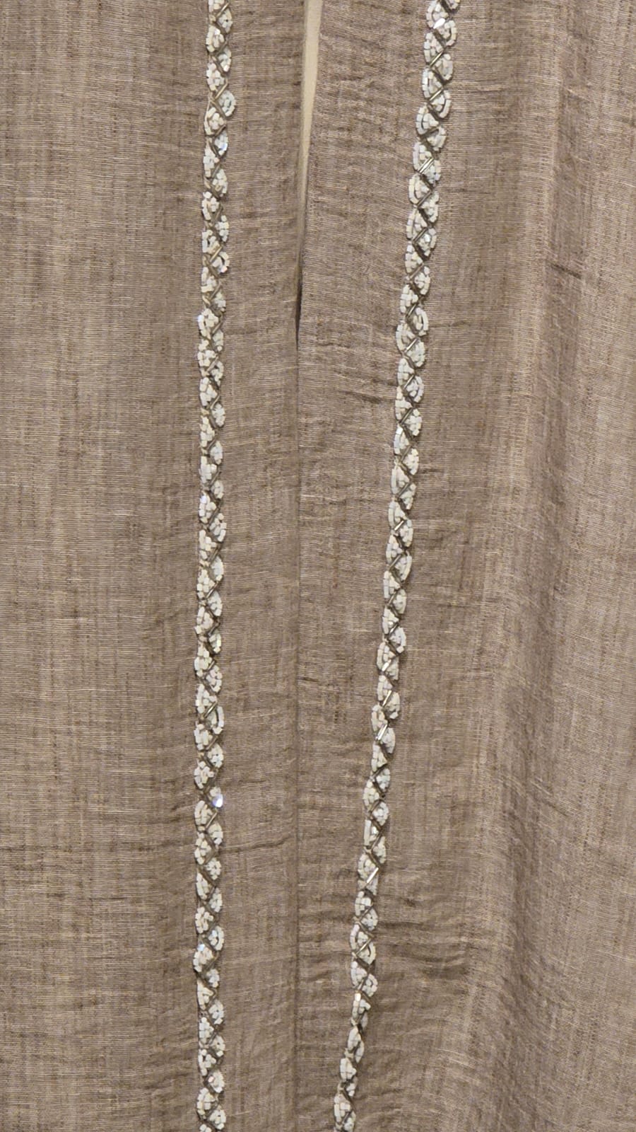 Premium Washed Linen cardigan  كارديجان كتان مغسول فاخر مع تطريز
