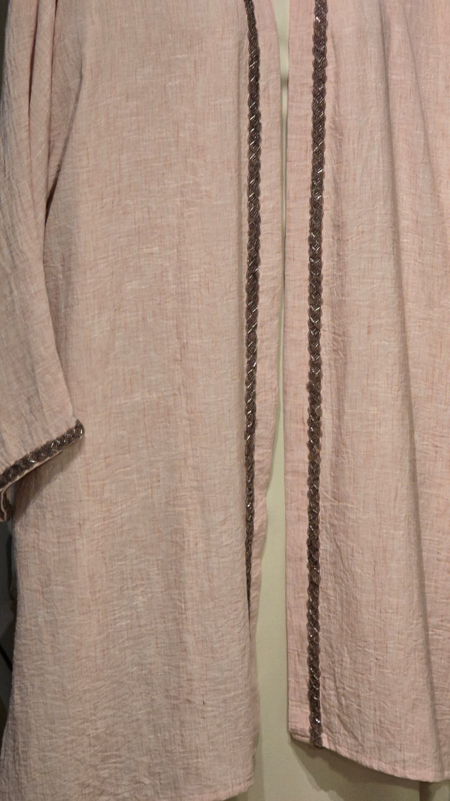 Premium Washed Linen cardigan  كارديجان كتان مغسول فاخر مع تطريز