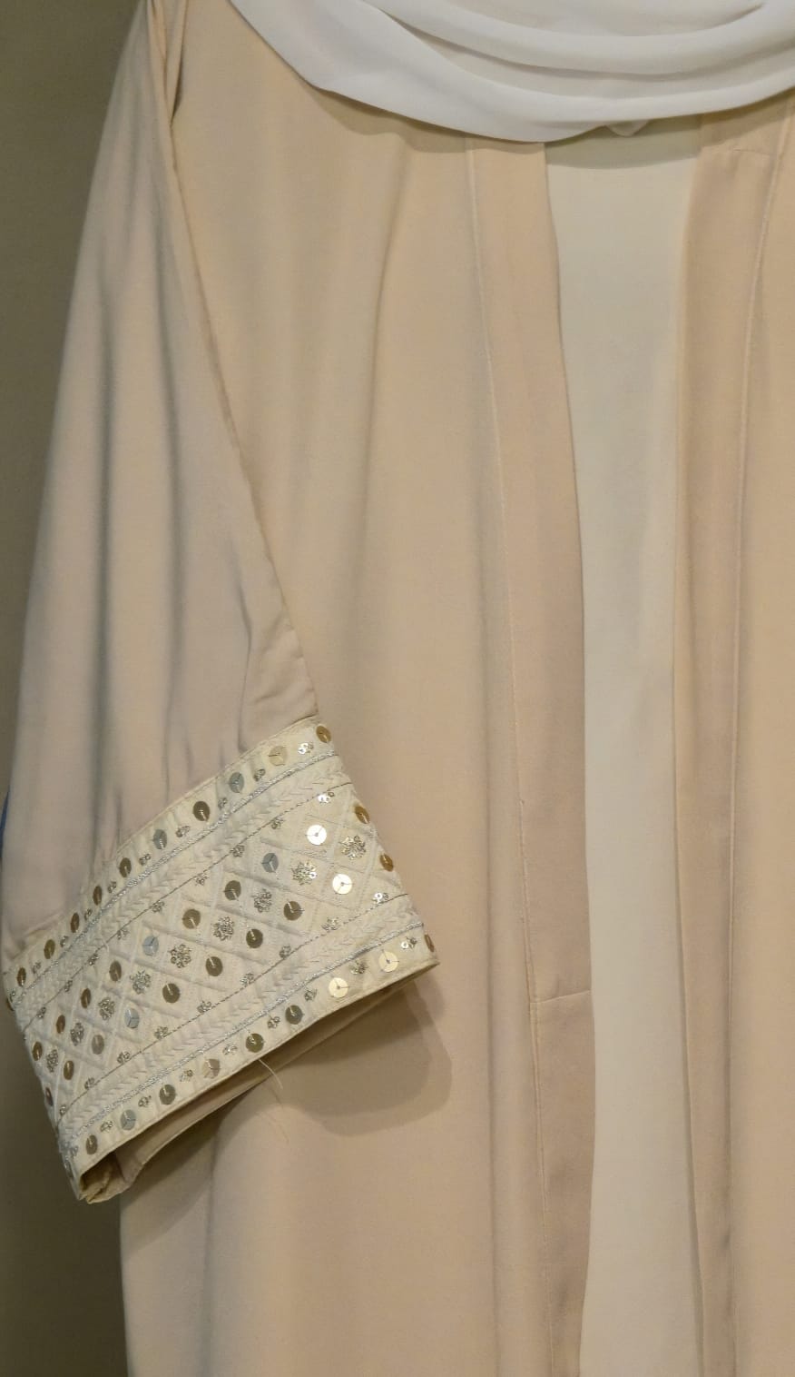 Open  Kaftan with Free Macramé Belt قفطان مفتوح مع حزام مكرميةهدية